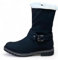 Pogolino Damen Stiefel warm gefüttert Stiefeletten Boots Winter Herbst ST8 Schwarz 38
