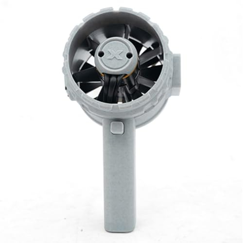 URPIZY Mini-Luftgebläse, X90 Turbo, 90 mm, bürstenloser Motor, Metall, Hochgeschwindigkeitsk, gewaltsamer Turbo-Lüfter, betriebenes Luftgebläse für Auto, Reinigung, Camping (weiß)