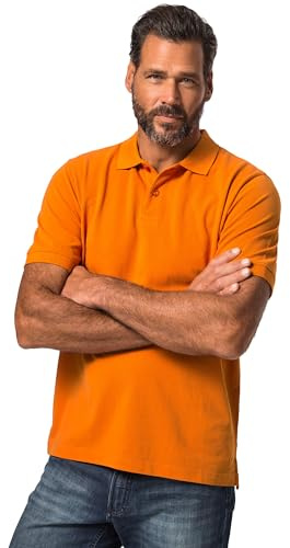 JP 1880 Herren große Größen Übergrößen Menswear L-8XL bis 8XL, Poloshirt, Oberteil, Knopfleiste, Hemdkragen, Pique, dunkelorange 6XL 702560671-6XL