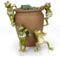 Romeeton 4Pcs Garden Frogs Statues, Planter Pot Hanger Decorations,Frog Flower Pot and Vase Hugger Creative 3D Craft Frog Figurines Climbing Decoration Animal Ornaments for Office Desk Home Garden Pot