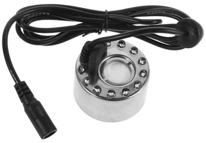 SUPVOX Di Nebulizzazione per Fontane A 12 LED in Alluminio Umidificatore per Laghetti per Paesaggio Calderone di Halloween Piccola Macchina per Nebbia Ugello da 46 Mm