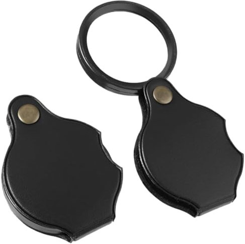 NJCXOLA 2 Pezzi Lente d'ingrandimento portatile, Lente Ingrandimento Tascabile 10x Lente di Lettura, Lente d'ingrandimento portatile per Libri Lettura di Giornali