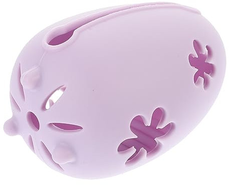 LABRIMP Silicone Beauty Egg Case Mini Makeup Blender Puff Holder for Powder Portable Storage Box for Women Pink