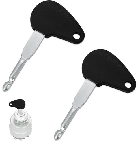 iKALULA 2 Pcs Baumaschinen Schlüssel für Zündschloss Traktor, Trecker Schlüssel Ersatz Zündschlüssel, John Deere Schlüssel für Fendt Traktor, Zündschlüssel Universal für Auto Traktor