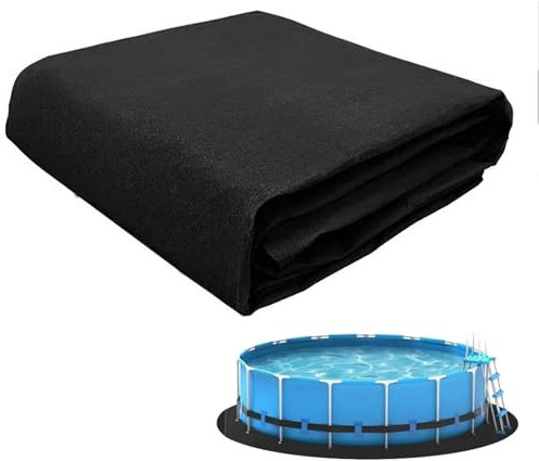 BLGVGKLPNT Tapis de Sol Piscine,Tapis de Revêtement de Sol de Piscine, Tapis Piscine Hors Sol, Installation Facile, Découpe Simple, Protection pour Éviter Les Perforations des Objets (3m/10ft)