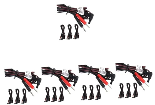 FRCOLOR 5 Sätze Kabel Für Physiotherapiegeräte Pin Stecker Stabile Langlebig Installieren Tragbar Für Therapeutische Anwendungen 4 Stück * 5