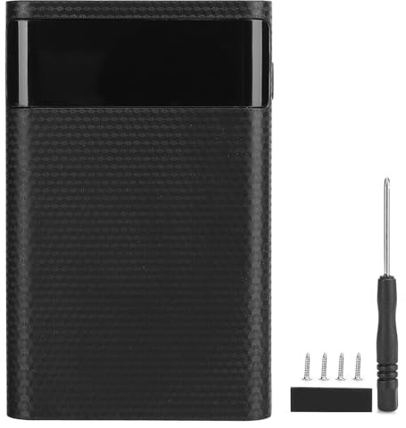 5V2A Portable Charger Case, 4x18650 ABS KA4 No Welding Diy Battery Box | 4 Cell Battery Holder Kit, Power Shell with Separator Blade for DIY Electronics
