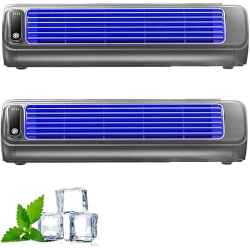 Olygee Cooling Ace Condizionatore d'aria portatile, Festberg Cooling Ace, condizionatore d'aria a parete senza unità esterna, silenzioso con 3 velocità, ricaricabile, per camera da letto, ufficio