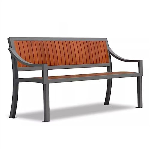 L3s9mPzVb4 Mobili da giardino Panca da terrazza esterna, 3 panchine giardino con corrimano, adatte for, veranda, balcone a bordo piscina, cortile(150x58x85CM)