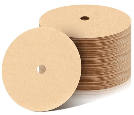 300Pcs Percolator Coffee Filters, 3.5in Disc Coffee Filters, Natural Unbleached Filter Coffee, Disposable Coffee Filters for Percolator Coffee Pot and Flat Bottom Basket