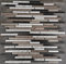 Aluminium Stäbchen Mosaik Matte 30x30 Alu Schwarz Silber Bronze Fliesen Metall M810