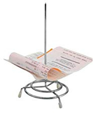 Beaumont Cheque Spindle Chrome Plated 165mm - Bill Holder, Organization Tool for Bars, Restaurants, Cafes | Organises kitchen orders in busy bars, restaurants, and cafes to keep service moving and prevent lost bills or tickets