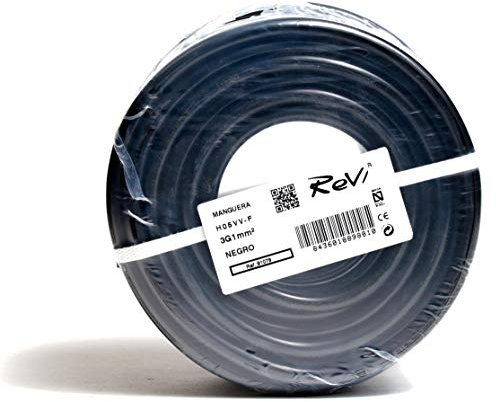 Cavo H05VV-F tubo 3 x 1 mm 100 m (nero)