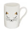 Pylônes, Mug en Porcelaine Schluck Chat Blanc
