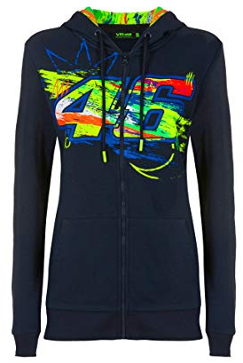 Valentino Rossi Sweatshirt Sun And Moon,Frau,XS,Blau