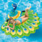 YLXD Riesiges Aufblasbar Pfau Schwimmtier, Pfau Pool, Luftmatratzen, Aufblasbar Schwimmen Floß, Schwebebett für 1-2 Personen, Insel für Pool Luftmatratze Wasserspielzeug