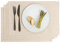 Tischsets Abwaschbar aus 70% Leinen und 30% Baumwolle - Tischset Leinen, Festlich Elegant Tisch Matten für Weihnachten Fest Restaurant Hotel Cafe - Platzdeckchen Abwaschbar 4er Set von Savastextile