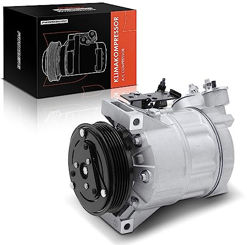 Frankberg Compresor de aire acondicionado con embrague Compatible con Mondeo IV BA7 XC60 156 XC60 I Van 156 S-Max WA6 V70 III 135 XC70 II 136 S80 II 124incl. aceite premezclado