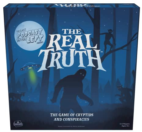 The Last Podcast on The Left Presents: The Real Truth - Strategiespiel of World Conspiracy Theories and Mysteries, Board Game for 2-5 Players, Ages 14+