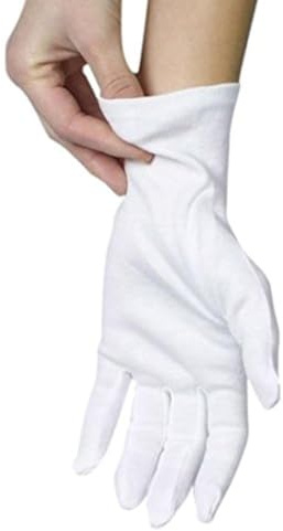 Cotton Gloves for Dry Hands Sleeping, Moisturizing Overnight, 3 Pairs L