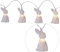 LED Lichterkette Hasen Bunny 10 weiße Häschen 1,35m Batteriebetrieben mit Timer Osterhasen Osterdeko dekorative Lichterkette für Ostern