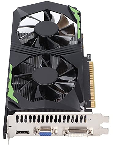 KIMISS Graphics Card 128bit, 1250MHz Automatic Recognition Gtx 1050ti 4GB DDR5 1060 Gaming Computer Accessories for Dual Fan Desktop
