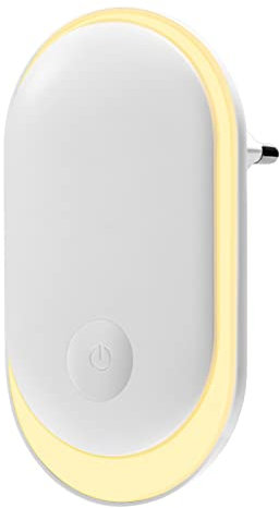 Alyvisun Luz Nocturna LED con Control Táctil, Lámpara de Noche Infantil con Sensor de Crepúsculo y Brillo Ajustable, Luz de Noche Plug-and-Play para Habitación del Bebé, Escalera, Pasillo, Cocina