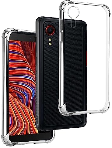 REY Cover in Gel TPU Anti-Shock per Samsung Galaxy XCOVER 5, Morbido Silicone Custodie Protettivo Case, Anti-Scratch, Protettiva Sottile Back Cover