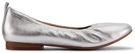 Clarks Femme Fawna Soft Ballerines, Silver Metallic, 42 EU