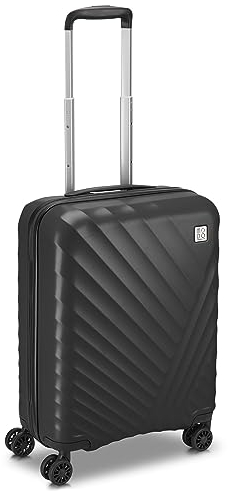 MODO by Roncato Rainbow 2.0 Trolley Kabine starr 4 Räder mit TSA, Schwarz, Hartschalenkoffer mit 4 Lenkrollen