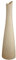 GILDE Deko Vase XL - große Halsvase aus Keramik - für einzelne Blüten Gräser - Dekoration Weihnachten Geschenk Geburtstag Hochzeit - Farbe: Creme Höhe 41 cm