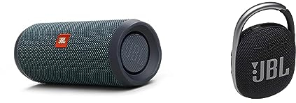 JBL Flip Essential 2 Speaker Bluetooth Portatile, Cassa Altoparlante Wireless Impermeabile IPX7 & JBL CLIP 4 Speaker Bluetooth Portatile, Cassa Altoparlante Wireless con Moschettone Integrato