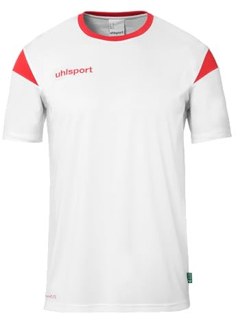 uhlsport Unisex Squad 27 Kurzarm Trikot, Weiß/Rot, S EU