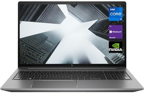 HP ZBook Power G9 Business Mobile Workstation Laptop, 15.6 FHD Display, Intel Core i7-12700H, NVIDIA RTX A1000, 32GB DDR5 RAM, 1TB PCIe SSD, HDMI, Webcam, Wi-Fi 6, Windows 11 Pro, Grey