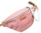 sac banane bandoulière crossbody en velours cotelé rose poudré avec bandoulière fantaisie