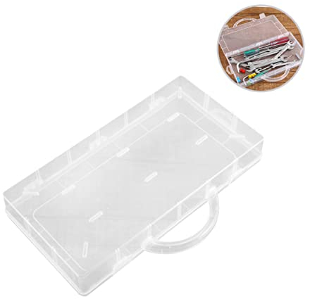 NUOBESTY Organisateurs Et Bacs De Rangement - Mallette De Transport En Plastique Avec Couvercle À Charnière Pour Outils Et Usage Quotidien