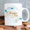 Wandtattoo-Loft Mutter Geschenk Tasse, Keramiktasse mit Blumenkranz & Schriftzug Nur die besten Mamas werden zur Oma befördert, 300 ml, matt – spülmaschinenfest, Kaffeetasse für Mama, Mama Tasse