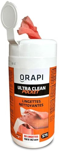OC-PRO Pot DE 80 LINGETTES NETTOYANTES pour Les Mains Ultra Clean Pocket