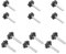ANBOO 12 Pièces (6 X M6 (32#) × 40mm Et 6 X M8 (38#) × 40mm) Vis Papillon, Écrou De Serrage À Tête En Étoile, Plastique Et Acier Au Carbone, Pour Meubles Et Décorations
