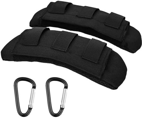 Schulterpolster Rucksack 2 Stück Schulterpolster Tasche Schultergurt Polster Schultergurt Rucksack Geeignet für Reisetaschen Umhängetaschen Kamerataschen Messenger Bags (Schwarz)