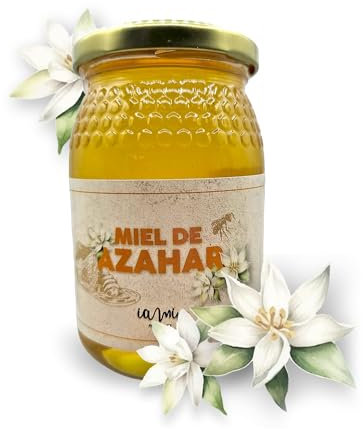 Miel Cruda de Azahar 100% Pura - Miel de 500 gramos - Miel Natural Artesanal elaborada por nuestros Apicultores de la Sierra de Espadán en Castellón - Tradición y Legado de nuestra Tierra - 0,5kg