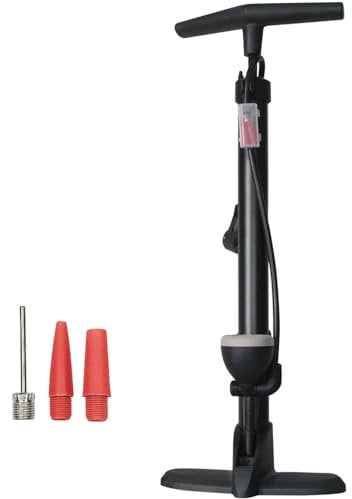 BOLTHO Bike Floor Pump with Gauge 160 psi Bicycle Pump Presta and Schrader Valve for Tire Road Bike MTB Basketball Football etc