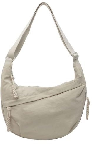 Stilvolle Damen-Dumpling-Tasche mit mehreren Fächern – Modische Schultertasche mit großem Fassungsvermögen, Halbmond-Crossbody-Tasche, verstellbarem Riemen, ideale Reisetasche