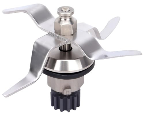 Lame de Rechange en acier inoxydable Compatible avec Monsieur cuisine Connect 1.0, Couteau de Rechange pour mélangeur à 4 lames avec bague d'étanchéité, 12 dents