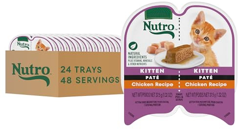 Nutro Perfect Portions Kitten Pate Wet Cat Food, Chicken, 2.6 oz, 24 ct