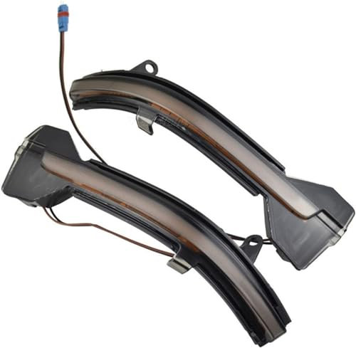 WyaYy8 Auto Rückspiegel Blinker Für BMW Serie 5 F10 F11 F07 Estiramiento Facial 2014 2015 2016,Rückspiegelleuchte Blinker Seitenspiegel Sequentielle Blinkeranzeigelampe,B-Amarillo
