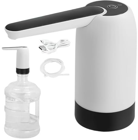 Water Jug Dispenser, Usb Water Cooler Dispenser For Outdoor, 800mAh Portable Electric Water Bottle Pump, 2-5 Gallon Bottle Tool, Wireless Desktop Water Cooler Bottled Water Tool For Camping, Kitchen