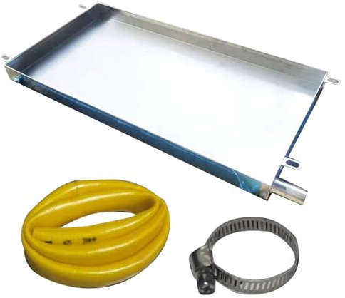 Auffangwanne für Klimaanlage Edelstahl Wasserwanne Stainless Steel Drain Pan for Air Conditioner Outdoor Unit Pflanzwanne(80x60x4/31x23x1.5in)