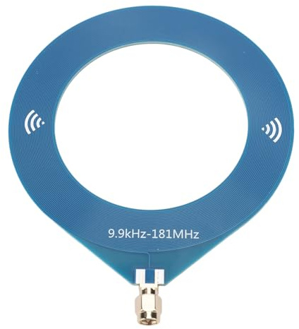 Loop-Antenne mit SMA-Anschluss 9,9 kHz bis 181 MHz für Outdoor und Camping | Tragbare Breitband-Loop-Antenne mit SMA-Anschluss, 9,9 kHz–181 MHz, ohne Abstimmung, Plug-and-Play.
