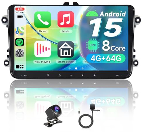 8 Core AI Android15 Radio for VW Amarok Beetle Caddy Polo Golf Passat Skoda